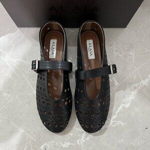 Alaia Black Ballet Shoes